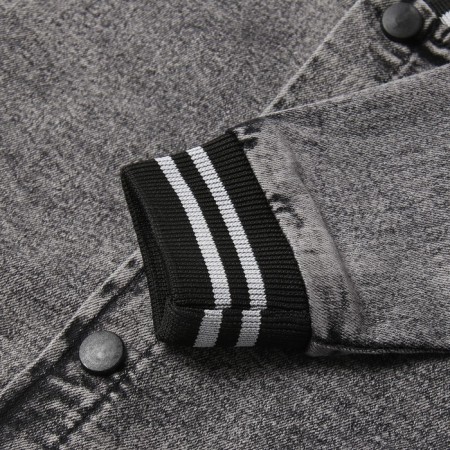 Jeans for a boy, dark gray color, height 98 cm-2