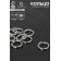 Connective ring, 1.6 × 10 mm (set 50 g, ± 130 pcs.) SM-1009, silver color