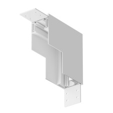 The internal corner connector for the Technical Tracal-21w, 10x10x3.8 cm, white color is white.