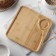 STRIATA shade for serving 24 × 24 cm, bamboo