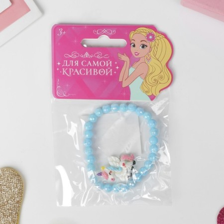 Bracelet Children's "Choselka" unicorn, color mix-3