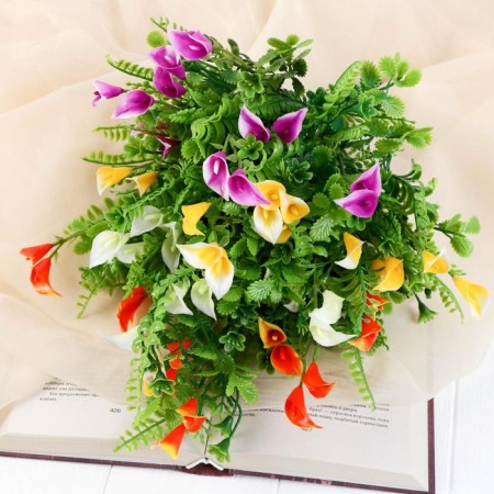 Букет "Веселые каллы" 28 см, микс-2