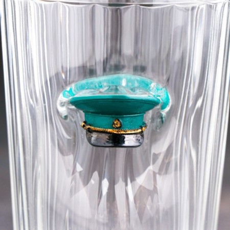 The glass "impenetrable. Military", with a cap, faceted, 250 ml-2