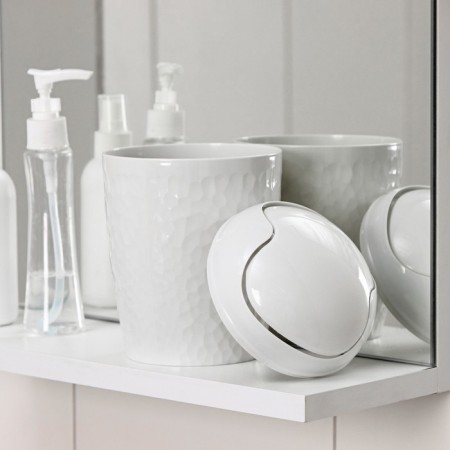 Garbage container desktop Tule, 1 l, d = 11.2 cm, h = 17.5 cm, the color is light gray-2