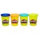 Plasticine for modeling, set 4 jars, mix