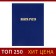 Book of accounting, 96 sheets, boumvinyl cover, offset block, cell, blue color