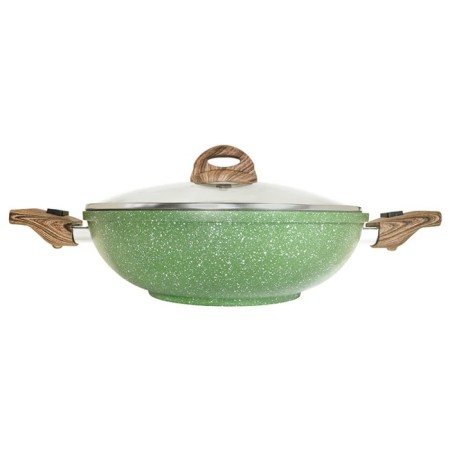 Steak of Wok Panairo Oliverstone Max, removable handles Soft-Touch, with a lid, d = 28 cm