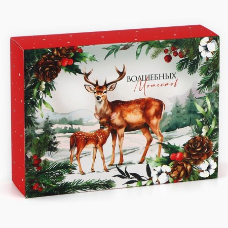 Box for sweets "Fairy Tale in the Forest", 20 x 15 x 5 cm, New Year-3
