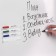 Magnetic holder 130 x 152 mm, for 4 markers for board, Brauberg "Standard"