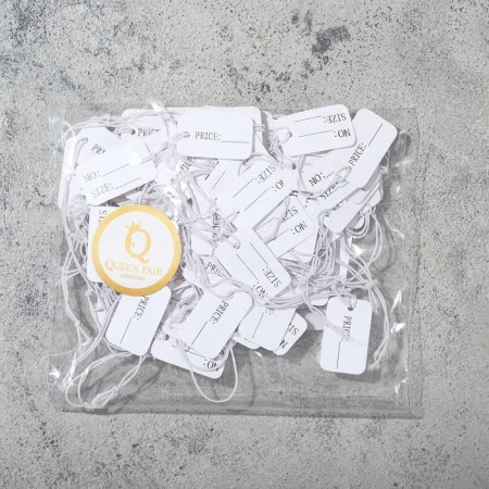Price tag set 100 pcs., With the inscription 1.5 × 2.5, white color-3