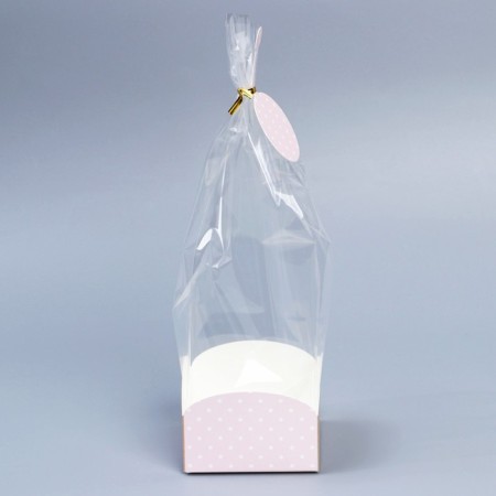 Gift package with a box, packaging, “Gift for you”, 9 x 9 x 35 cm-2