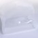 Cosmetic bag on the button, white color