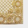 Openwork napkin for the PVC Sunflower PVC table, 45 × 30 cm, gold color
