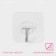 Self -adhesive hook, 5.6 × 5.6 × 2 cm, transparent