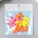 Decor for creativity rubber "Bant in large peas" set of 15 pcs mix 2.5x3.3 cm