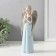 Souvenir Polystone "Girl-Angel in with silver wings" 8x7x22 cm