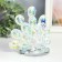 Souvenir glass "Peacock with a fluffy tail" The effect of Muranian glass 8x14x13 cm