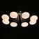 Olivia chandelier, size 74x22x74 cm, 40W 8xg9
