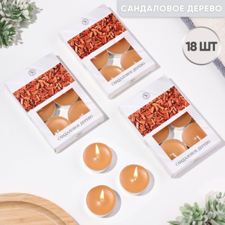 Handles Aromatized "Sandal tree" in gift boxes, 18 pcs 1050013