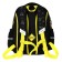 School backpack 40x33x15cm, ergonomic back, Across 410, black/yellow
