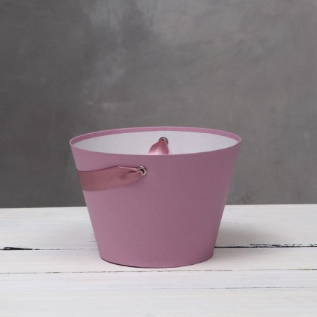 Carrying cone to flowers, dusty rose 11.5 x 17 x 12 cm-2