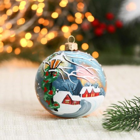 Christmas ball D-10 cm "Lantern"