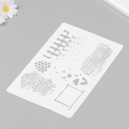 Plastic stencil "Ornament" 16x24 cm-1