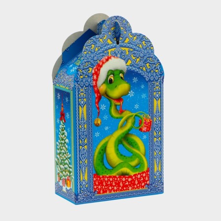 New Year. Gift box New Year's Figure Little "visit" 11.1 x 5.8 x 20.5 cm.-1