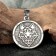 Slavic amulet "Wolf + Wolf's Haw", 8g, 32x28 mm, opening size 9x5 mm, purether
