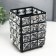 Summary Metal for 1 candle "Crystals" rectangle black 12x10x10 cm