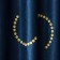 Set of curtains "Jim", size 2x145x270 cm, blue color