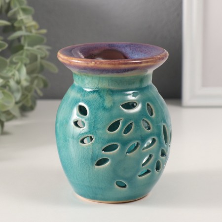 Aroma lamp ceramics "petals" mix 8.5x9x11 cm-3