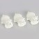 Miniature Puppet "White Bear", set of 3 pcs., Size 1 pc. - 2.5 × 2 × 3.5 cm