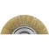 Disc “bison” brush 35187-150_z01, for ushm, brassized 0.3 mm, steel, 22.2x150 mm