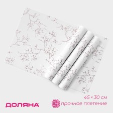 Serving napkins on the table of the share, 4 pcs, 45 × 30 cm, white color