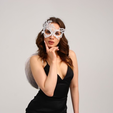 Carnival costume "Angel", wings, mask-4