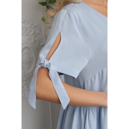Women's dress, size 48, blue color-10