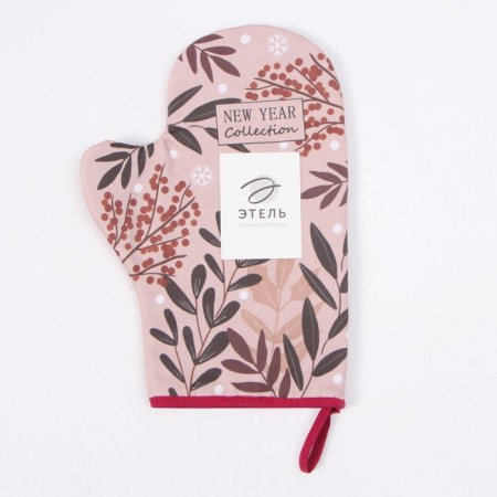 Mittens-Object Ethel "New Year's Jewelry" 20x28 cm, 100% HL, Vatin 250 g/m2-4
