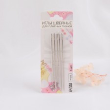 Needles for dense fabrics, d = 1 mm, 9 cm, 5 pcs