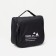 Cosmetic bag, a lightning department, with a handle, with a hook, black color