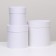 Set of round boxes 3 in 1 "paints", white, 18 x 18 x 18 - 14 x 14 cm 14 cm