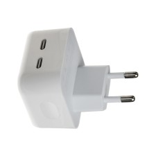 Network charger GQ-6, 2 Type-C, 3 A, 35 W, white