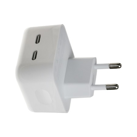 Network charger GQ-6, 2 Type-C, 3 A, 35 W, white