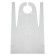 Apron protective white 10 μm size 68*110 cm 50 pcs/un