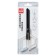 Office scissors 17cm, black blade, plastic handles, transparent