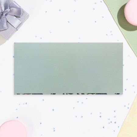 Money envelope "Gratitude!" Blue, soft-tach, embossing, 19 x 9 cm-2