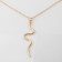 Piece "Snake" elegant, color gold