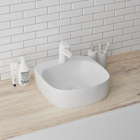 Grossman GR-3028 sink, square, 420 x 415 mm, white-1