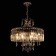 Suspended chandelier Citilux "Inga" CL335181, 59x58x120 cm, 8x60W, e14, gray color
