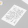 Plastic stencil "Texture. Mosaic" 16x24 cm